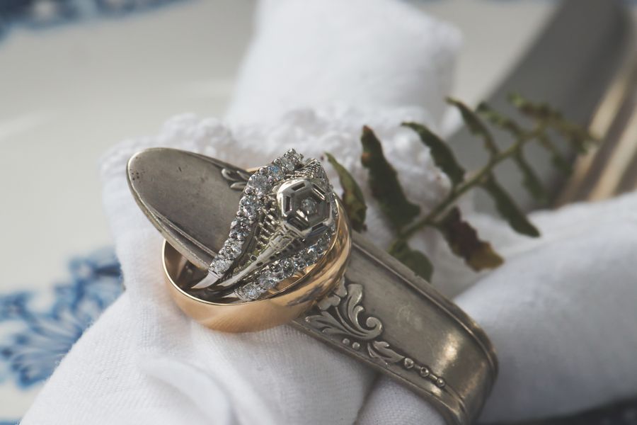 Vintage diamond ring from an estate in South Florida